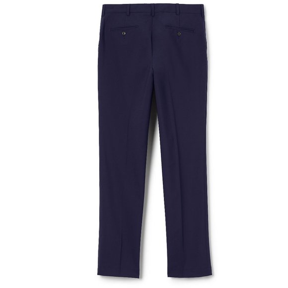 Lands' End Outfitters Dress Pants, Black, Unfished Hem,  Plain front Slim, NWT - Picture 4 of 4